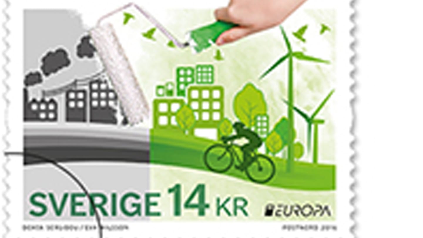 Frimärksutgåva 2016, Europa 2016 - Think green