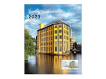 Häftesårssats innehåller alla häften och miniark som kommit ut under året. De är fint insatta i den specialdesignande foldern. 