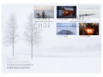 Förstadagsbrev för frimärksutgåvan. Utgivningsdag 2 november 2023.