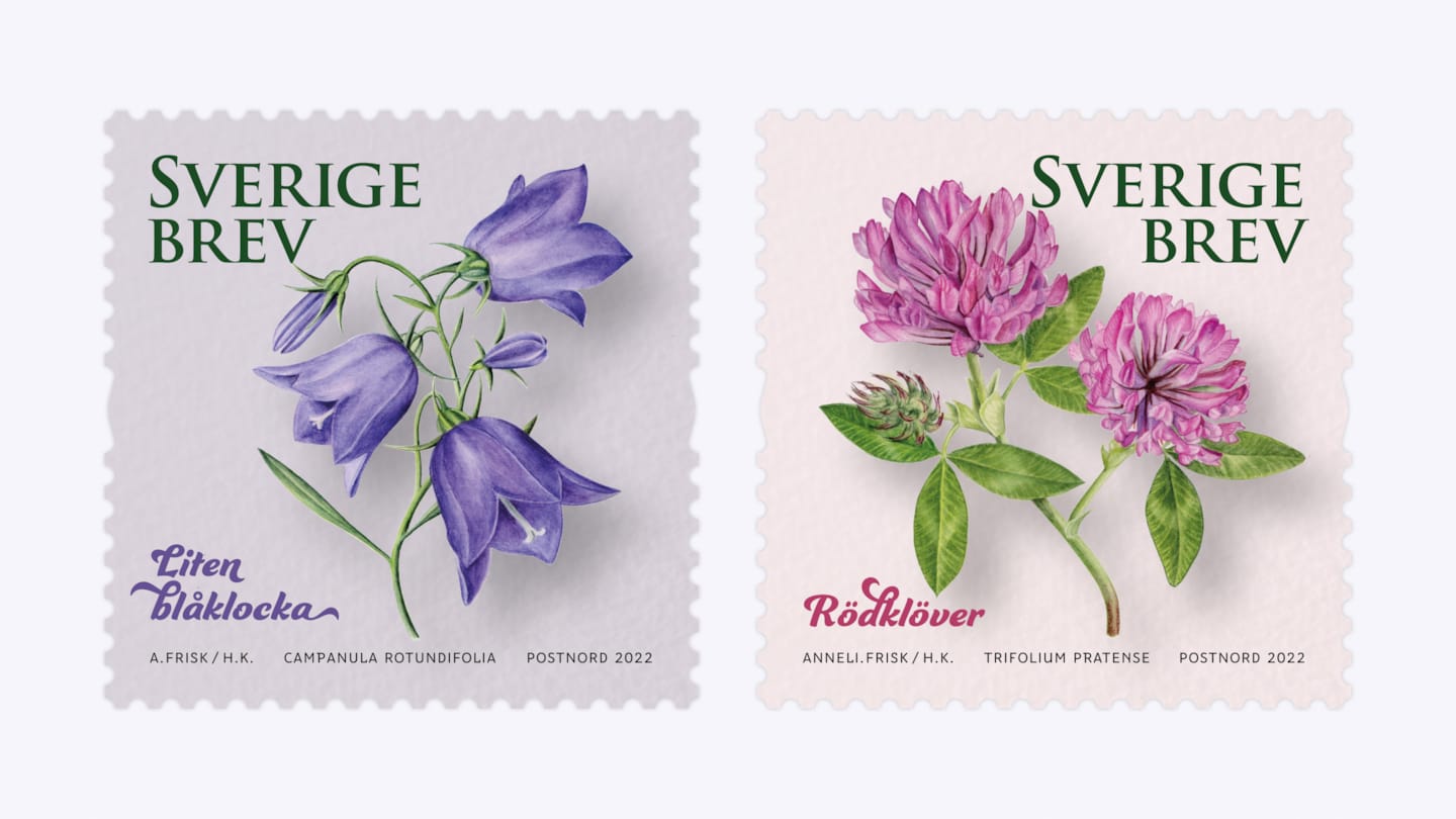Stamp issue April 2022, Sweden's national flower